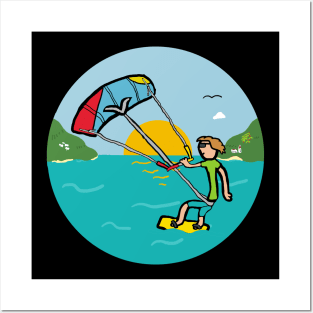 Kiteboarding Posters and Art